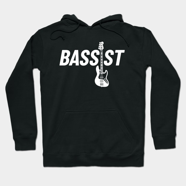 Bassist J-Style Bass Guitar Dark Theme Hoodie by nightsworthy